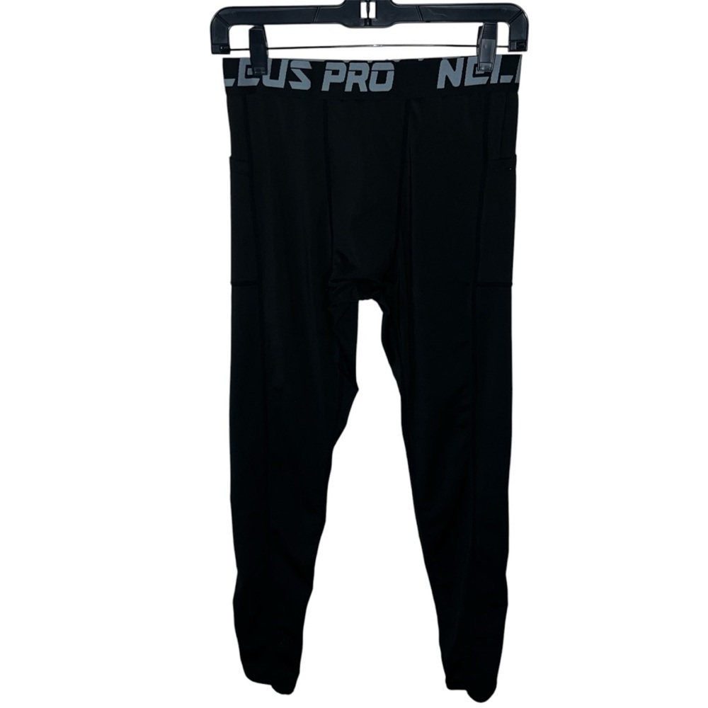 Neleus Pro Men’s Black Fitness Tights Size Large